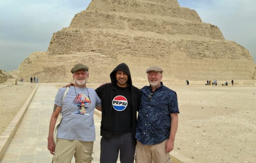 Best Day Tour to Giza Pyramids, Memphis and Saqqara Pyramid
