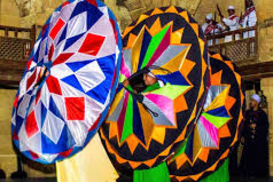 Al Tannoura egyptian heritage show at Wekalet El Ghoury